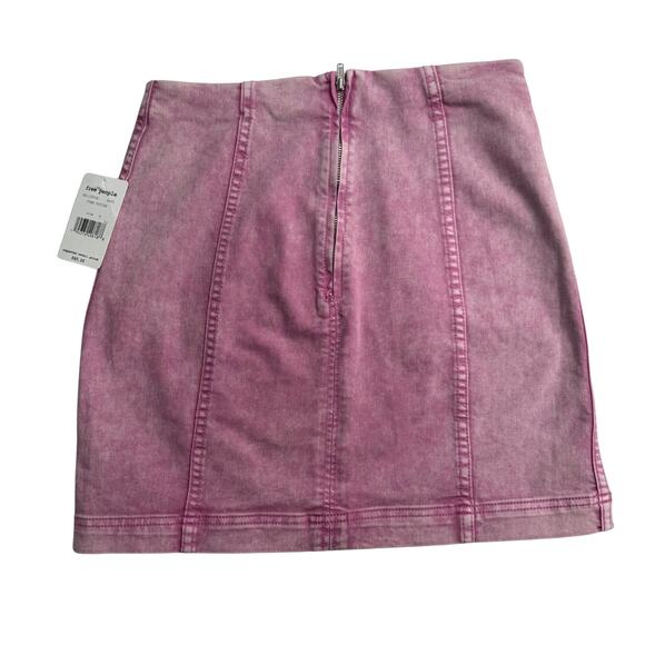 Free People Modern Femme Acid Wash Skirt - Picture 4 of 10